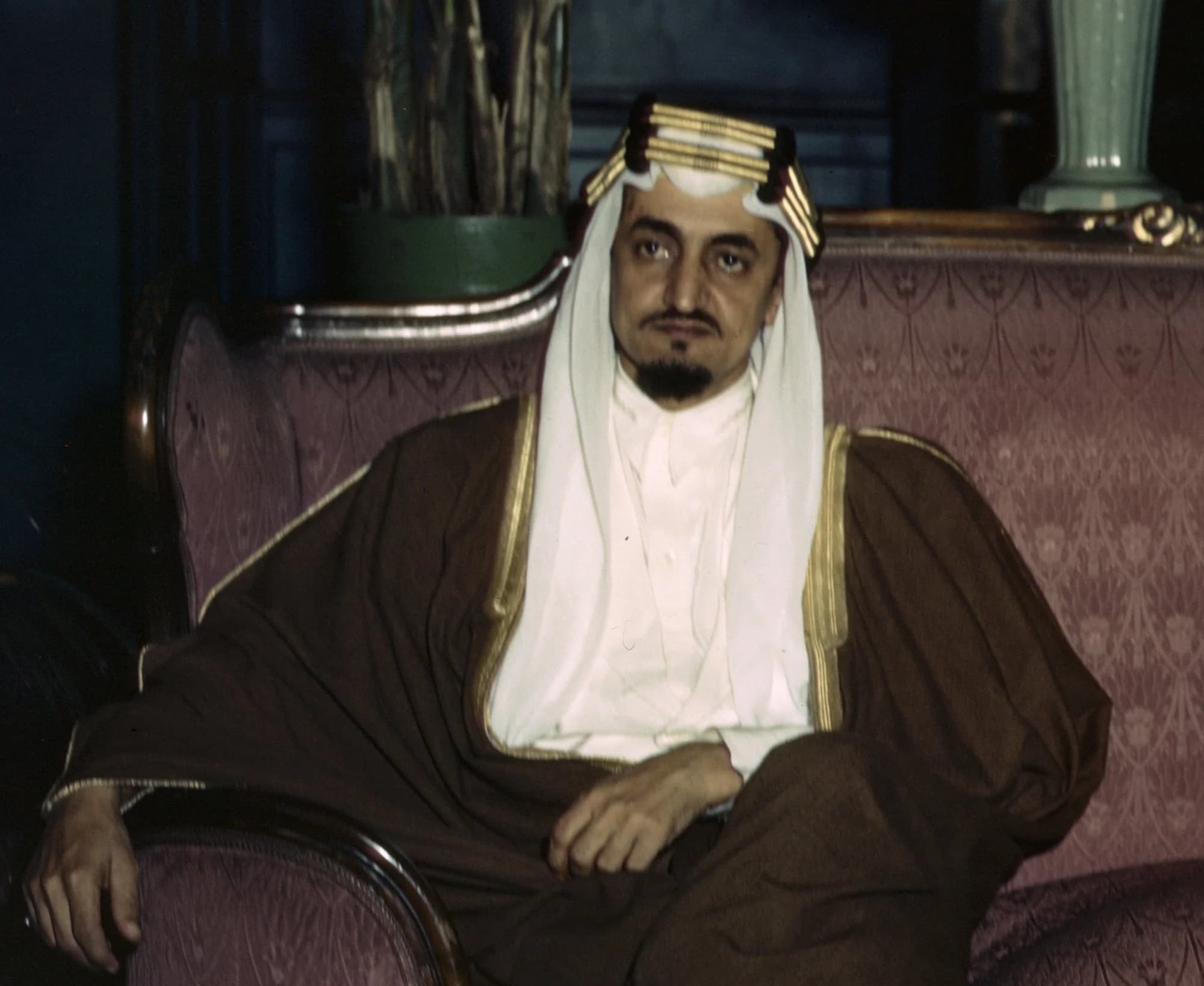 Faisal bin Abdulaziz photographed in 1943, before his reign