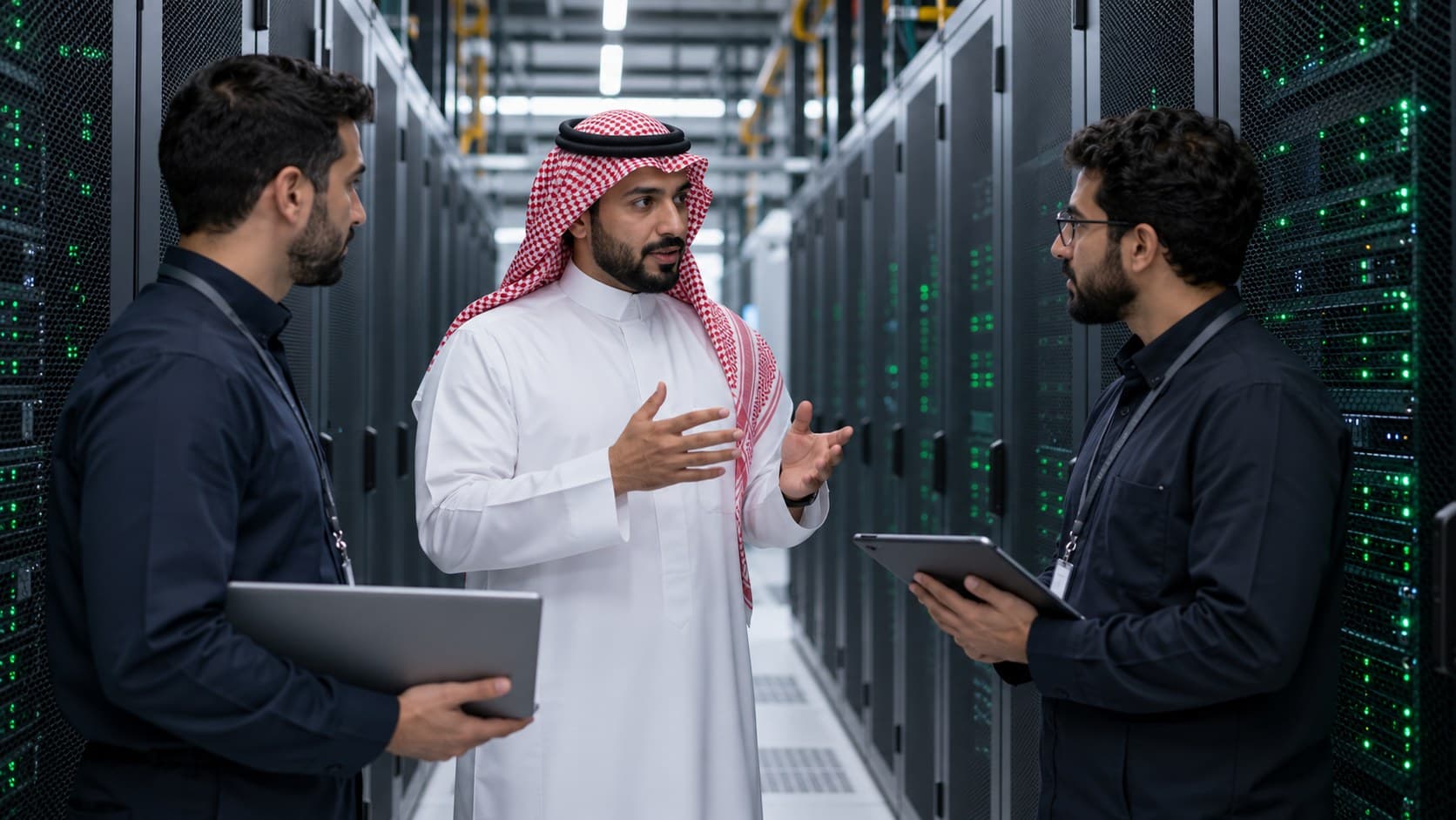 صورة توضيحية: التقنية والبنية الرقمية