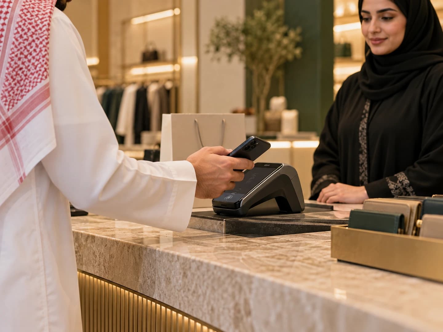 AI concept of a contactless retail checkout