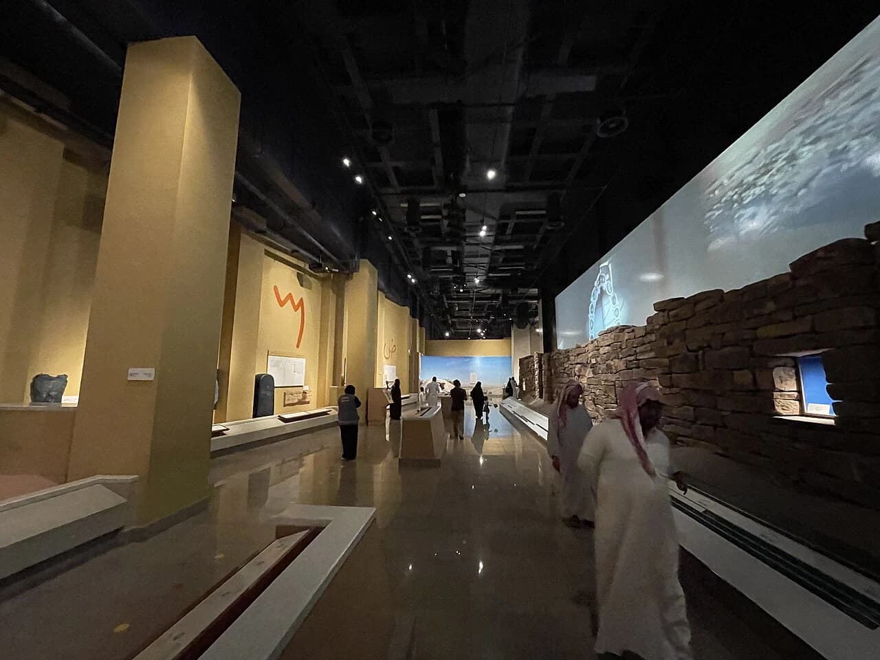 A gallery inside the Saudi National Museum in Riyadh