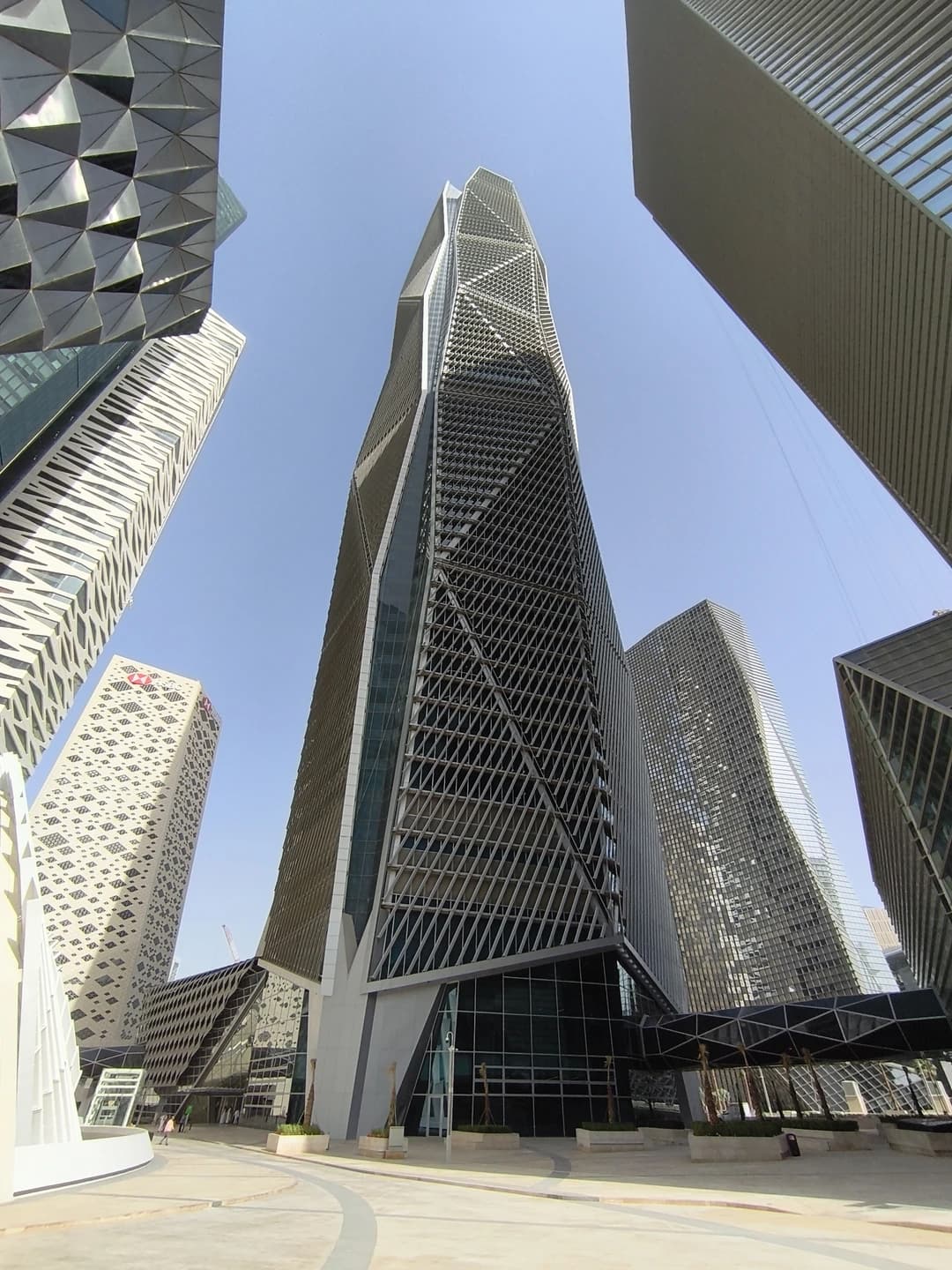 Real photograph of KAFD towers in Riyadh by Kolaiel, 15 April 2025