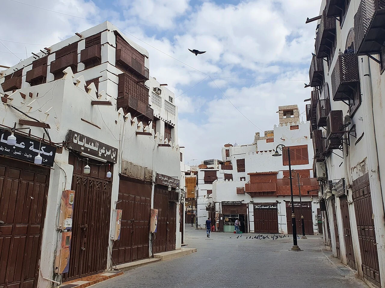 Another view of a Historic Jeddah market street in 2020