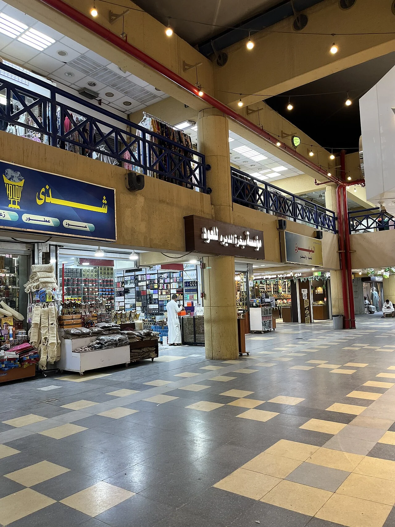 Souq Ushaiger in Riyadh in 2024, not the heritage village of Ushaiqer